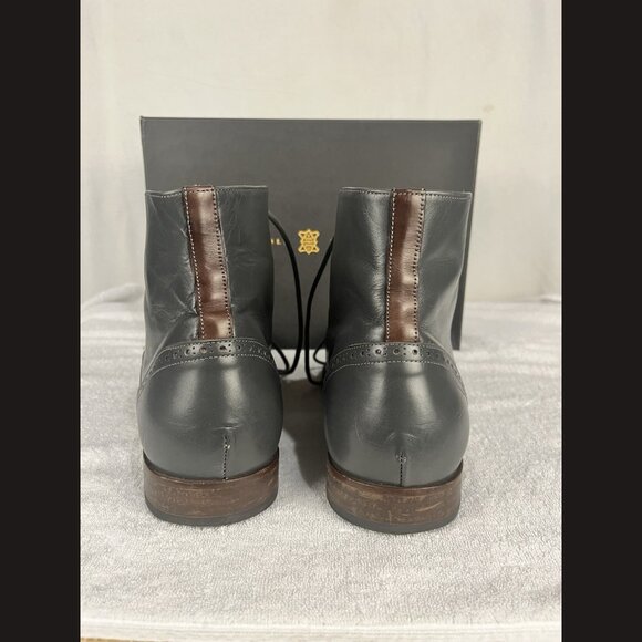 Undandy Men’s Ankle Boots Size‎ 45 Multicolor Brown & Grey Leather Dress Shoes main image 6